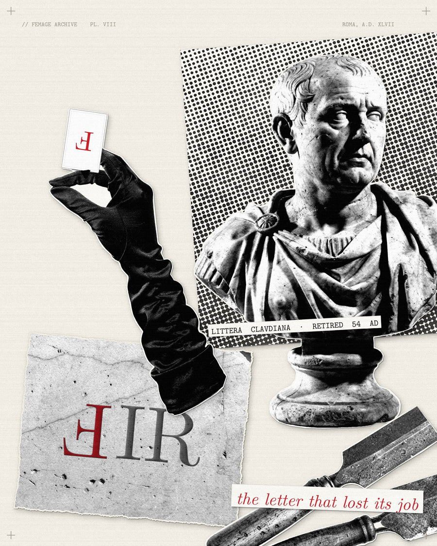 Plate VIII, The letter that lost its job