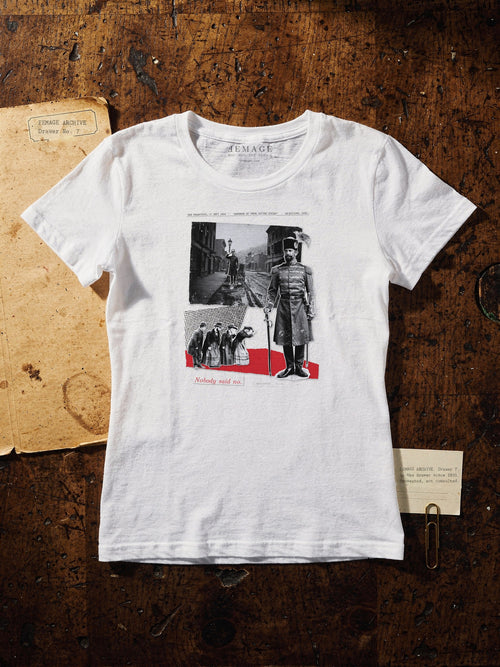 Plate XX tee on the archive desk