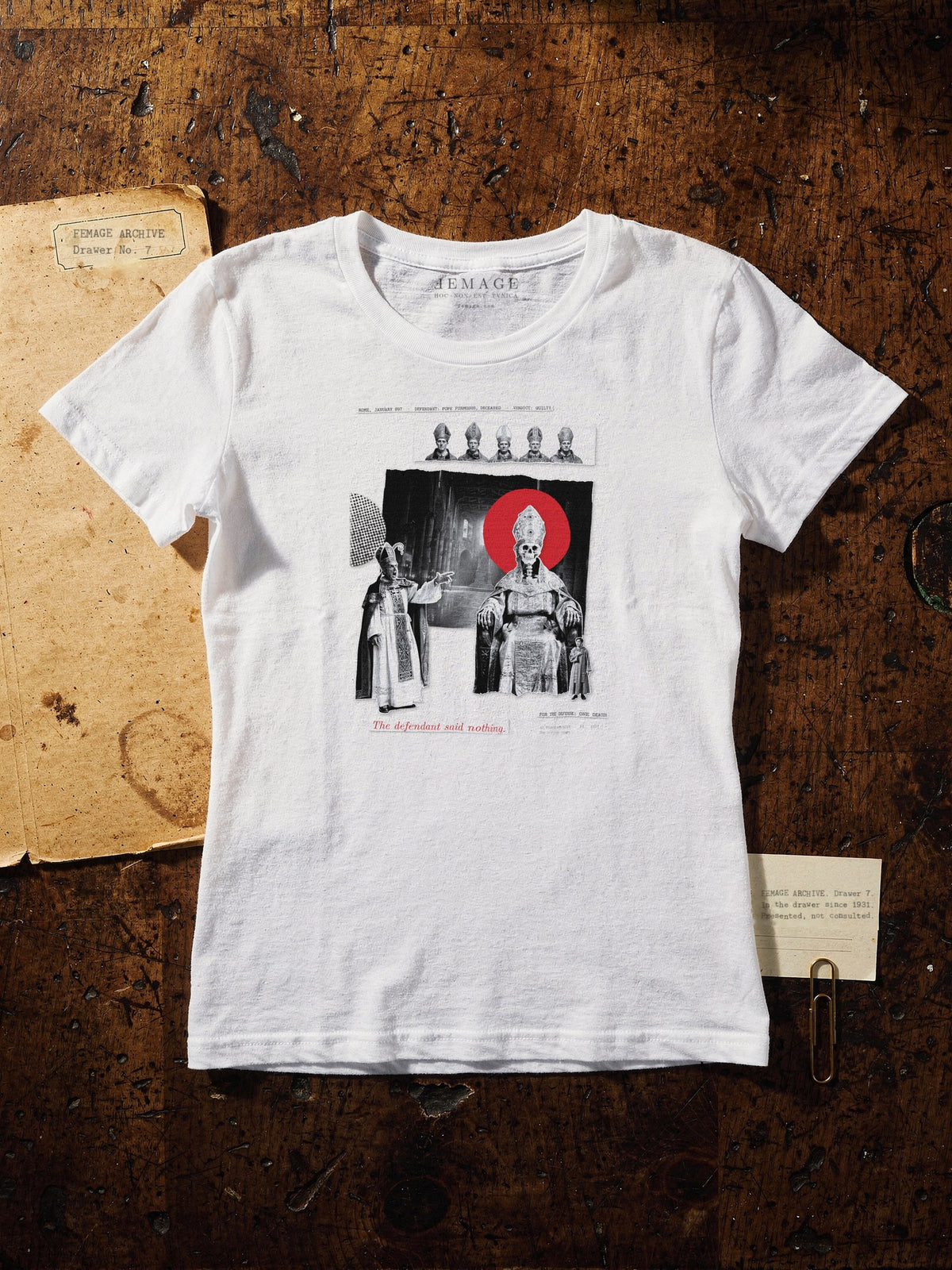 Plate XXII tee on the archive desk