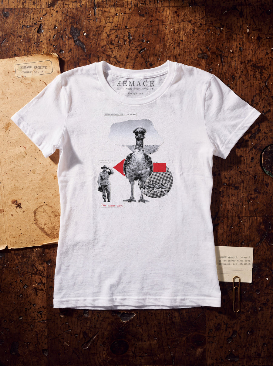 Plate XIV, the cut-up, on a white T-shirt
