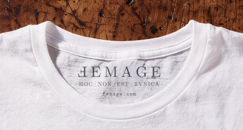 The neck label: the turned F and Hoc non est tunica