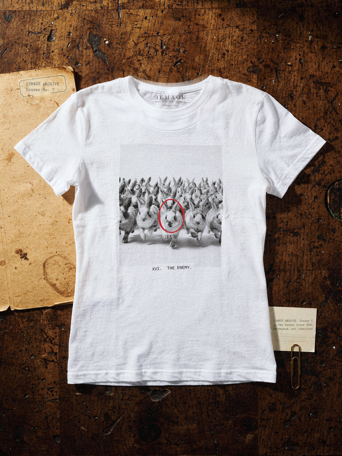 They were expecting lettuce. Print XVI on a white women's fitted tee